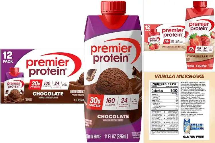 Detailed view of Best 12 Pack Protein Shakes for Energy & Muscle Health Daily