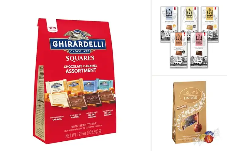 Detailed view of Best Milk Dark White Chocolate Assortment