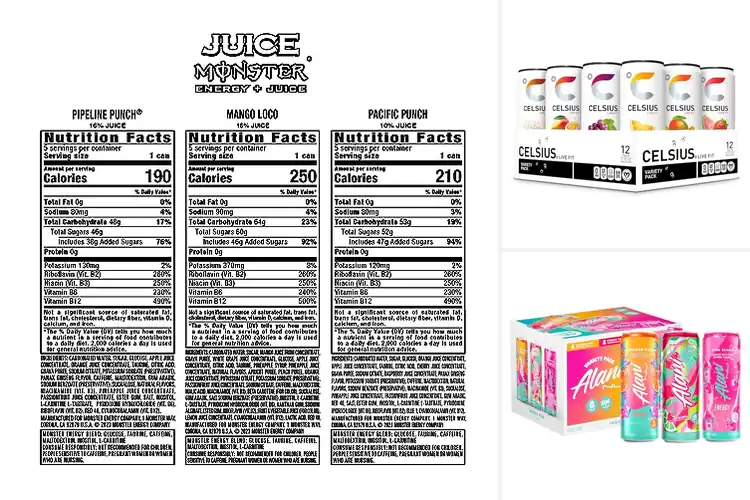 Detailed view of Best Multi-Pack Energy Drinks: Bold Flavors, Instant Boost