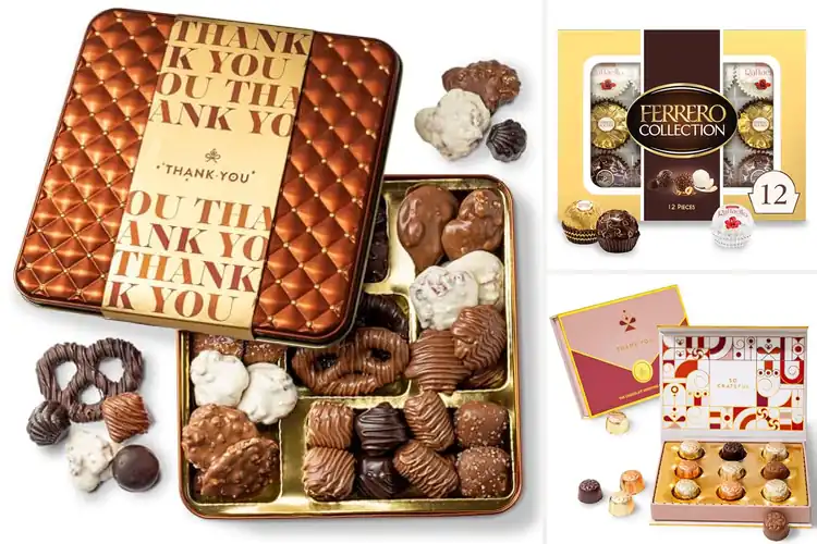 Detailed view of Best Thank You Chocolate Box
