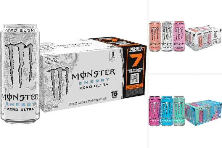 Detailed view of Best Zero Calorie Flavor Monster Energy Ultra